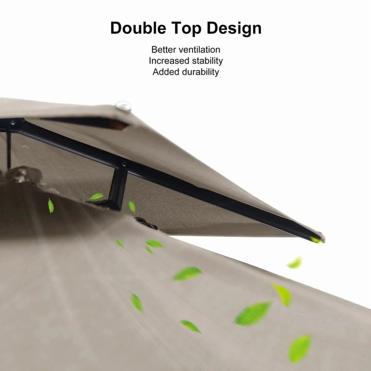 PURPLE LEAF Outdoor Cantilever Umbrella 10' X 13' Rectangle Umbrella Large Patio Umbrella Windproof Heavy Duty Hanging Offset Umbrella for Garden Outdoor Pool, Dark Grey
