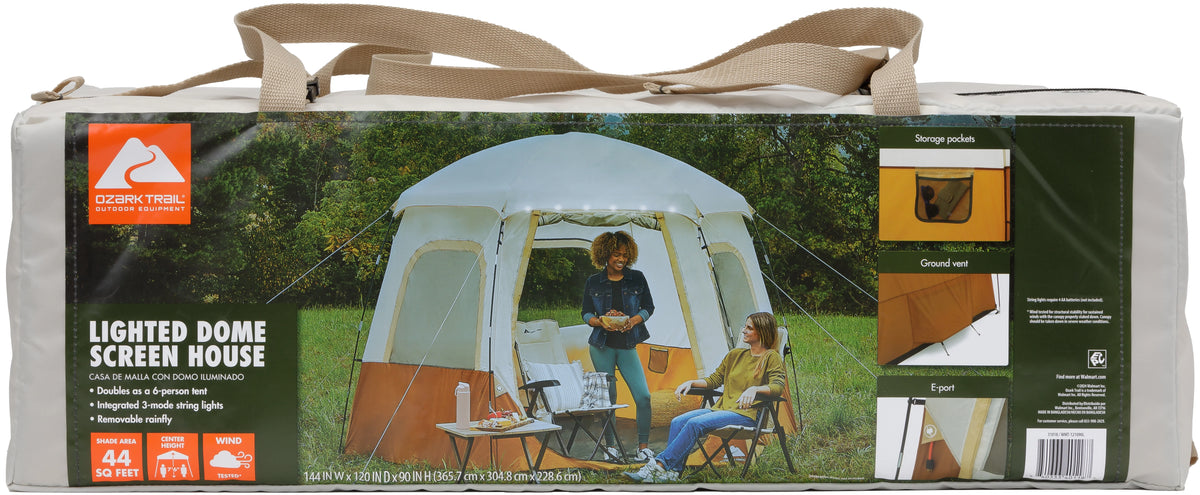 Ozark Trail Lighted Dome Screenhouse
