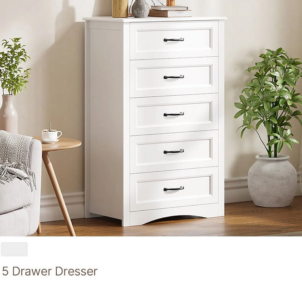 Dresser for Bedroom, Lofka 6-Drawer Wood Dresser with Anti-Tip Safety for Closet| Living Room