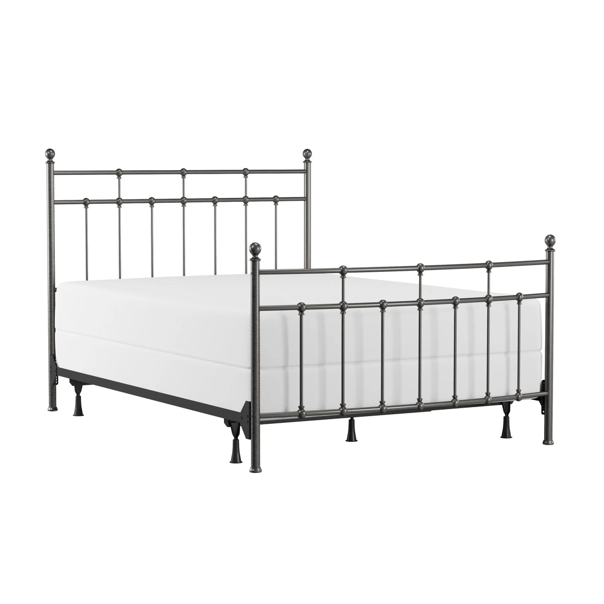 Hillsdale Furniture Providence Metal Full Bed with Spindle and Casting Design, Antique Bronze