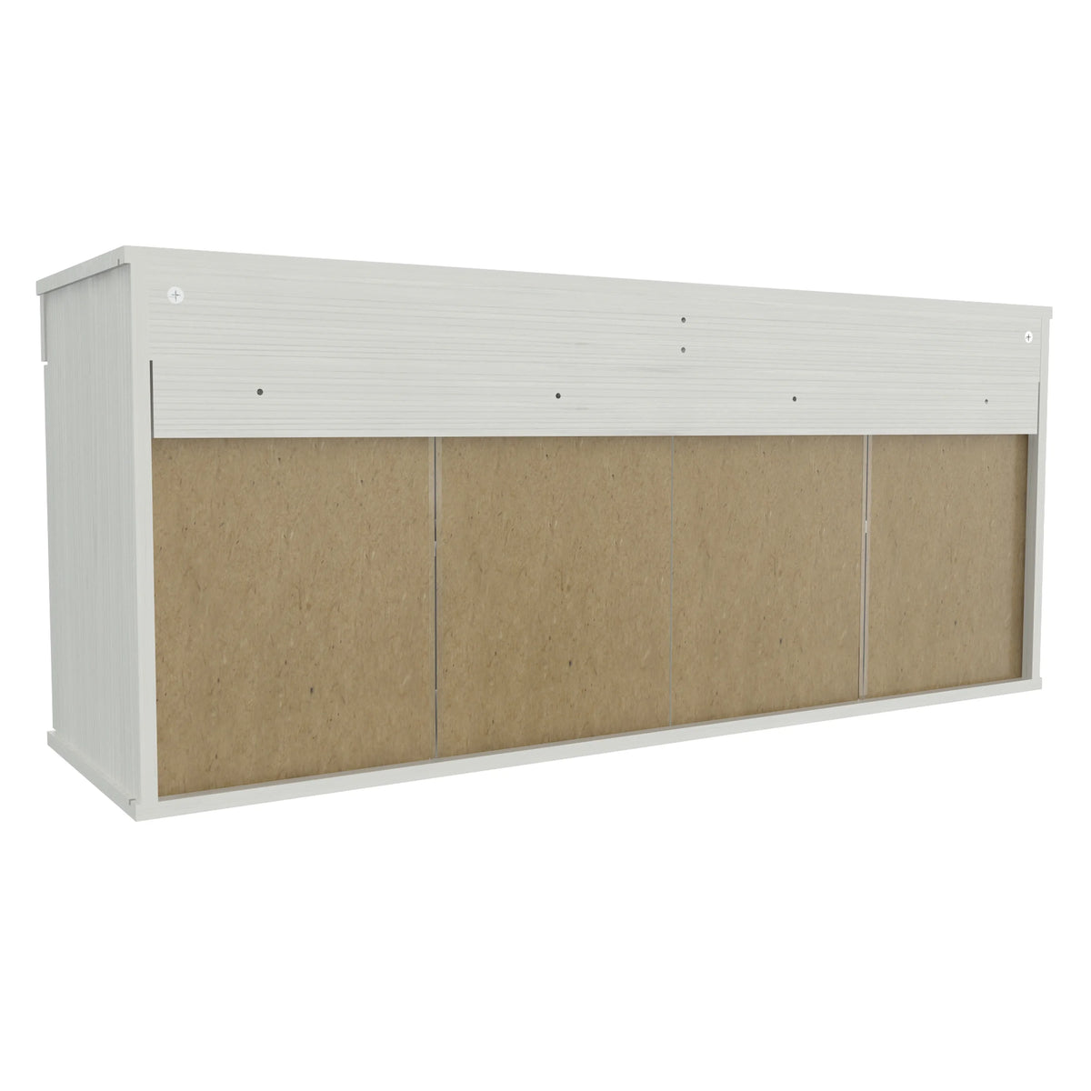 Inval Shaker Wall Mounted 2-Door Laminate Kitchen Cabinet 47"W, Washed Oak