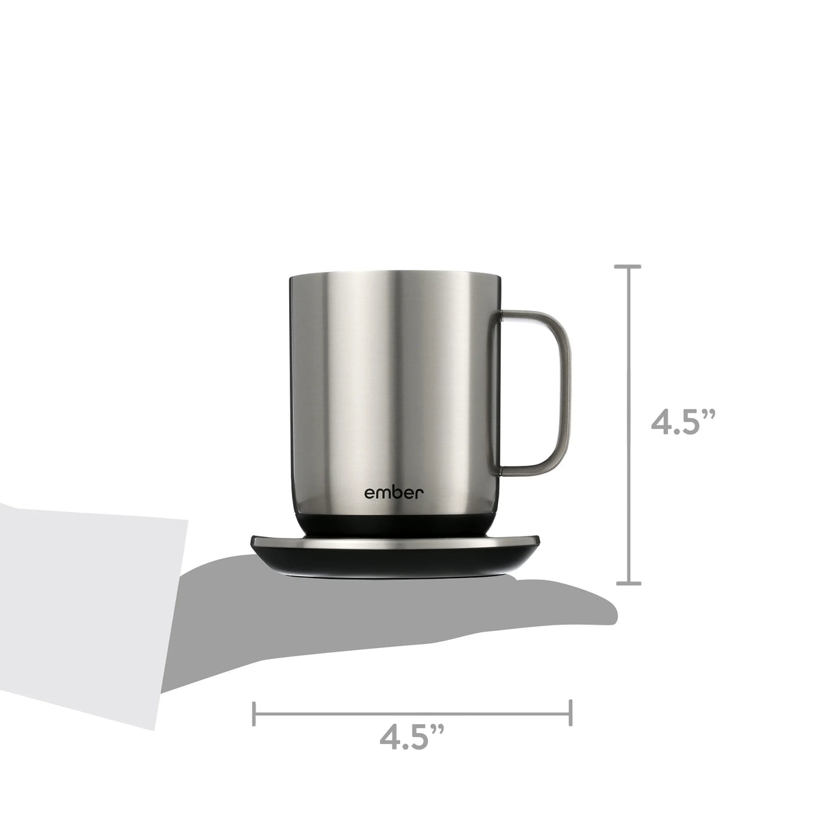 Ember Temperature Control Smart Mug 2, 10 oz, Gold, up to 1.5-hr Battery Life - App Controlled Heated Coffee/Tea Mug - Improved Design