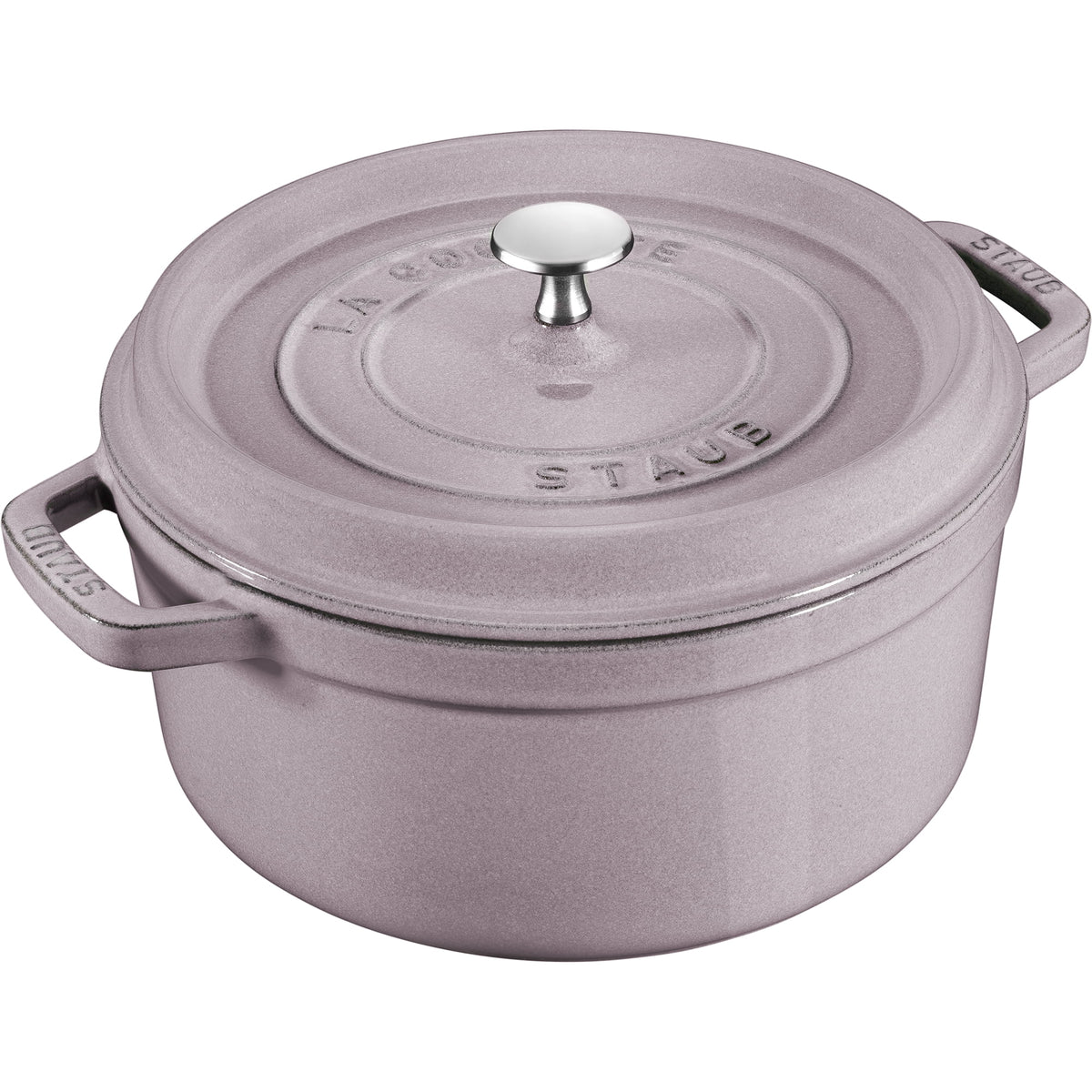 Staub Cast Iron 4-qt Round Cocotte - Matte Black