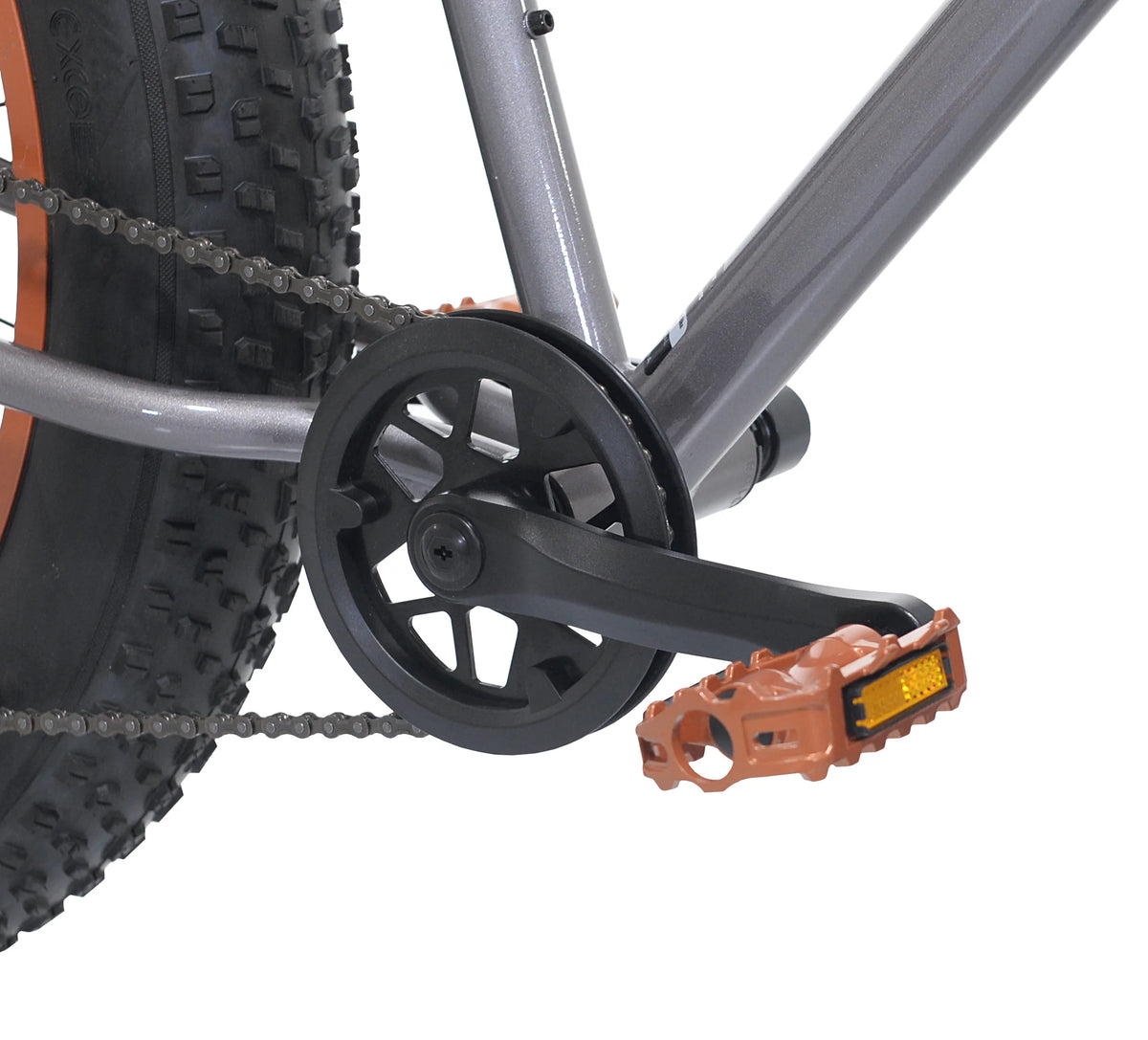 Ozark Trail Fat Tire Bike, 26" Wheels, Fits Teen & Adult Riders 5'2"-5'10", Unisex, Gray