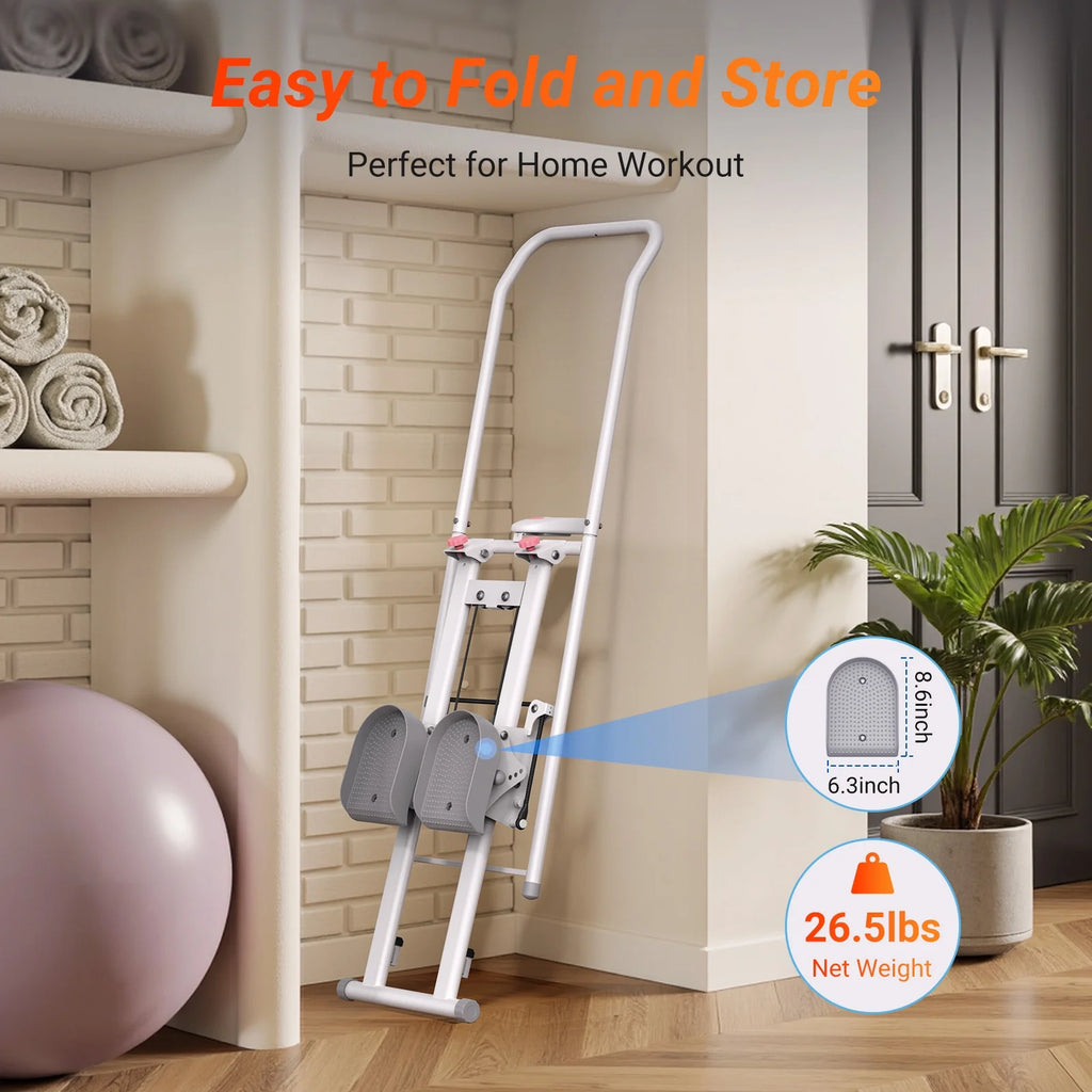 MERACH Stair Stepper for Home Compact Foldable Vertical Climber - Full-Body Workout Stepper, Home Gym Cardio Exercise Equipment