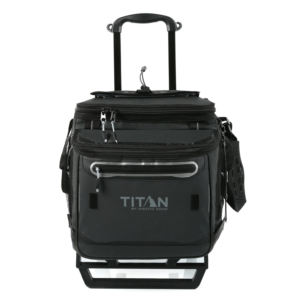 Titan by Arctic Zone 60 Can, 40 Quart Soft Cooler with Wheels, Basalt Gray