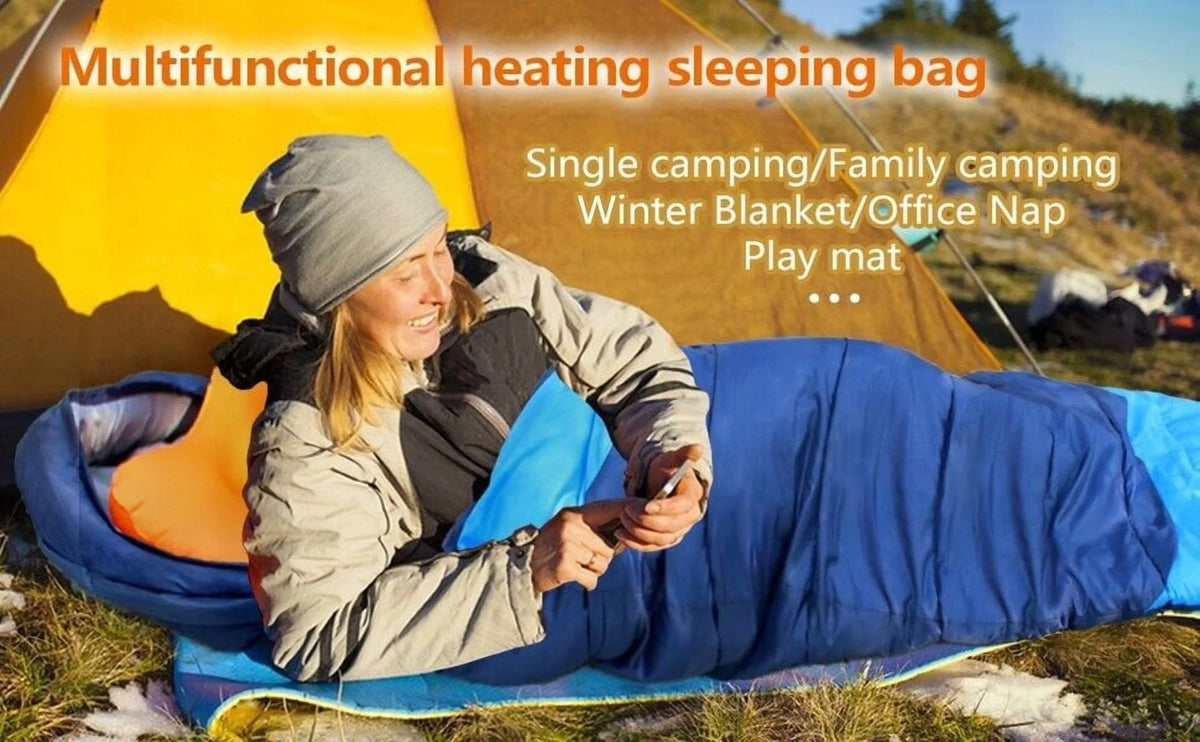 Heated Sleeping Bag Waterproof Lightweight Sleeping Bag for Camping Backpacking