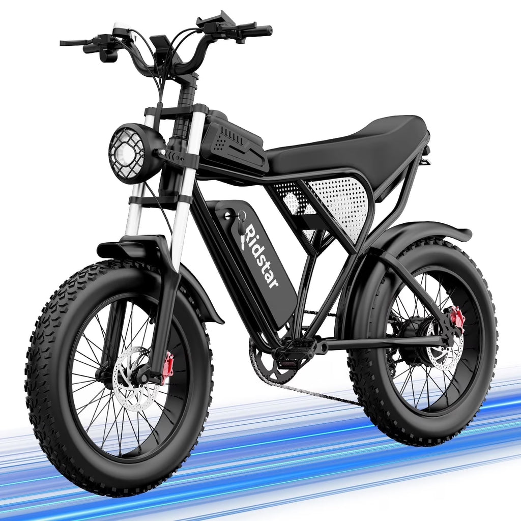 1500W MTB Electric Bicycle 48V 20Ah Removable Battery E-Bike Electric Bike for Adults 20" Fat Tire Electric Motorcycle, Shimano 7 speed Full Suspension Mountain Bike UL2849