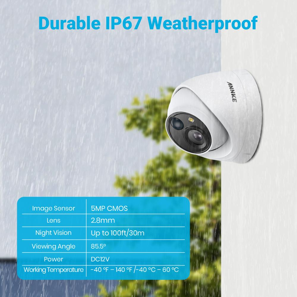 ANNKE 8CH 5MP Security Camera System 5MP Lite 5IN1 H.265+ DVR with 8pcs IP67 5MP PIR HD EXIR Dome Weatherproof Surveillance CCTV Kit Without HDD