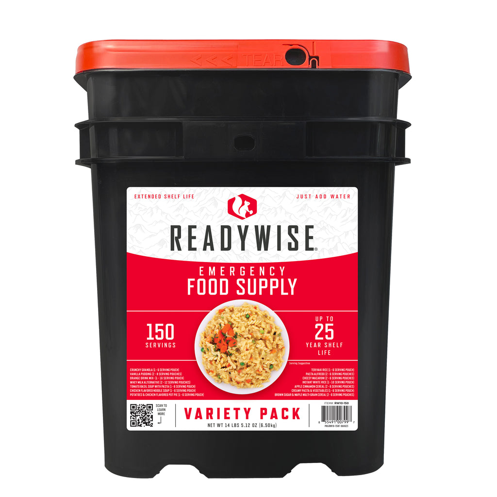 ReadyWise 150 Serving Emergency Food Bucket (150 Total Servings)