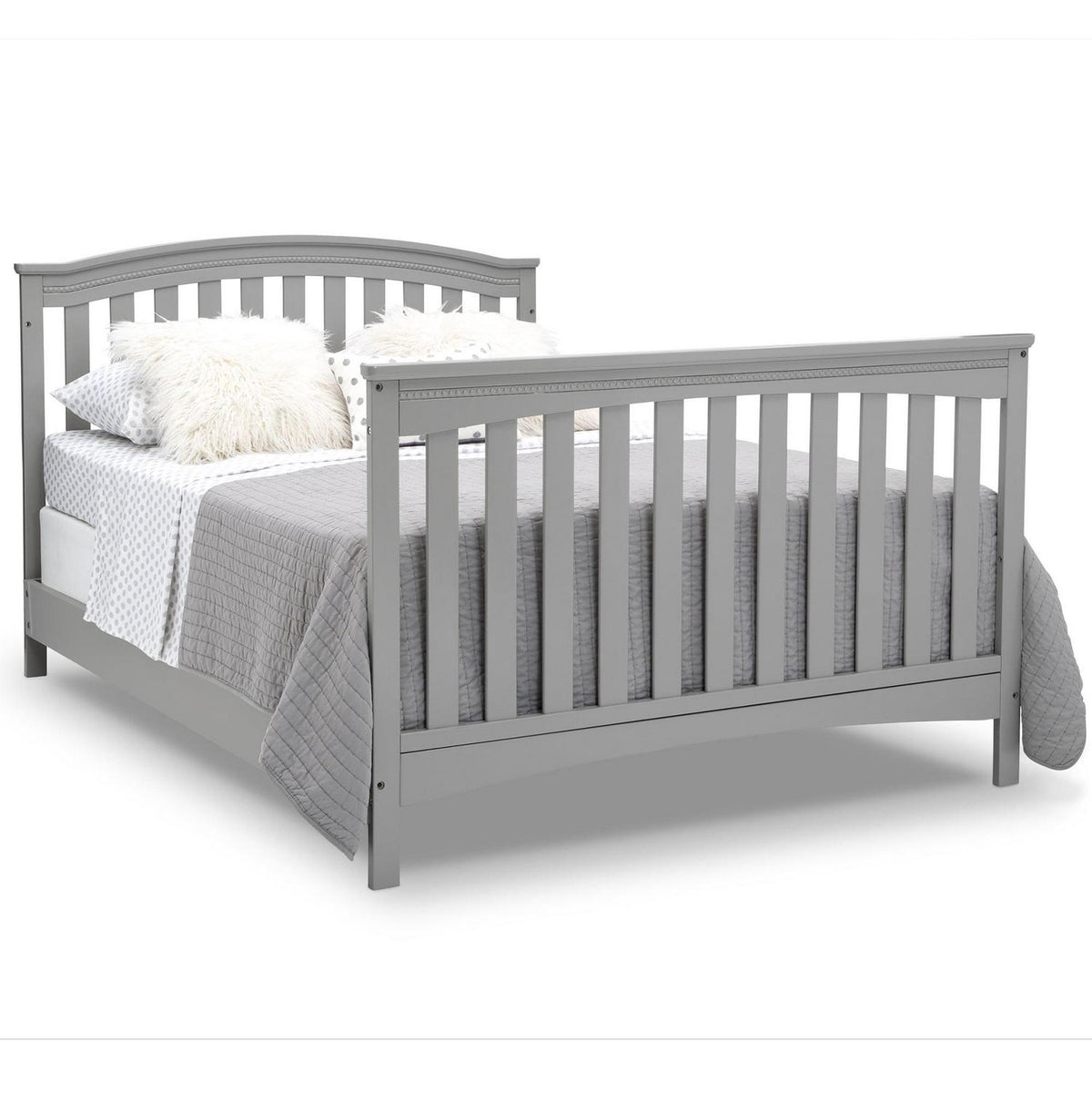 Delta Children Waverly 6-in-1 Convertible Baby Crib. Grey