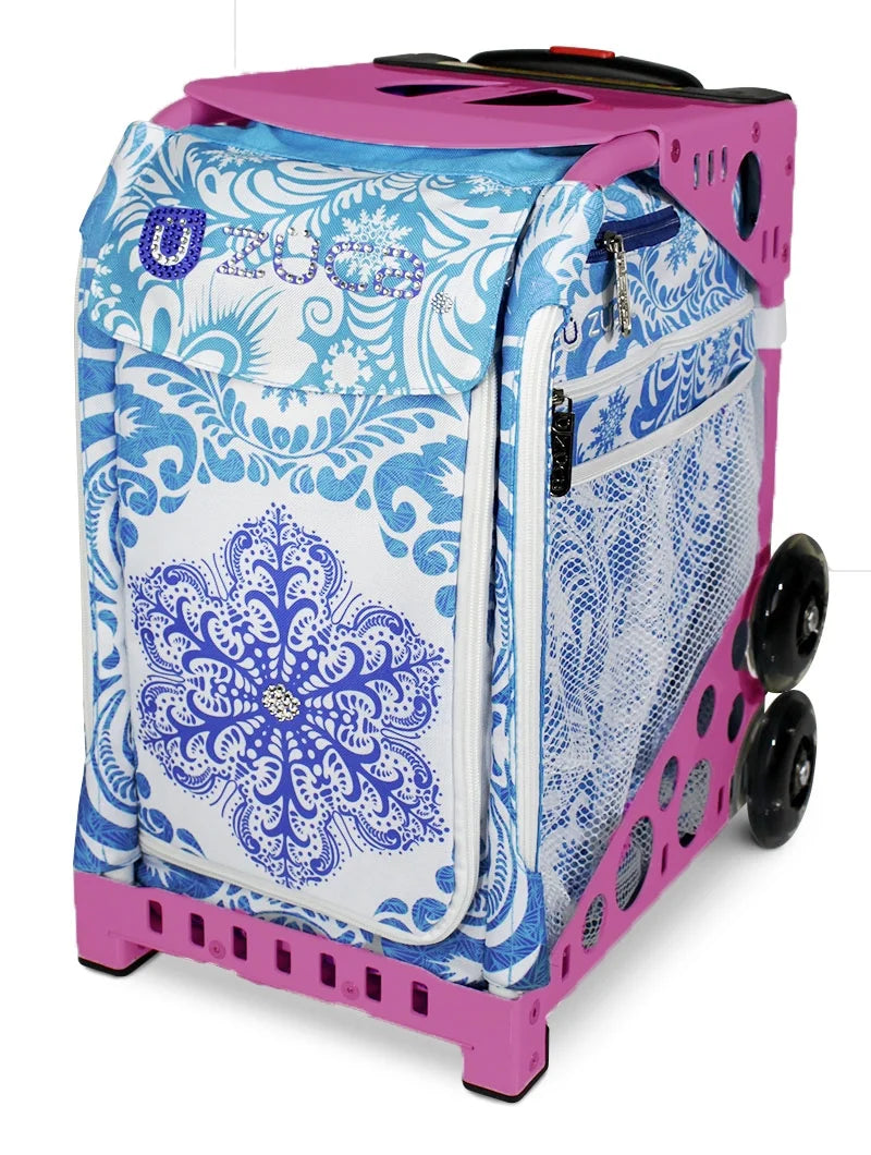 Zuca 18" Sport Bag - Ice Garden (Limited Edition) with Flashing Wheels (Black Frame)