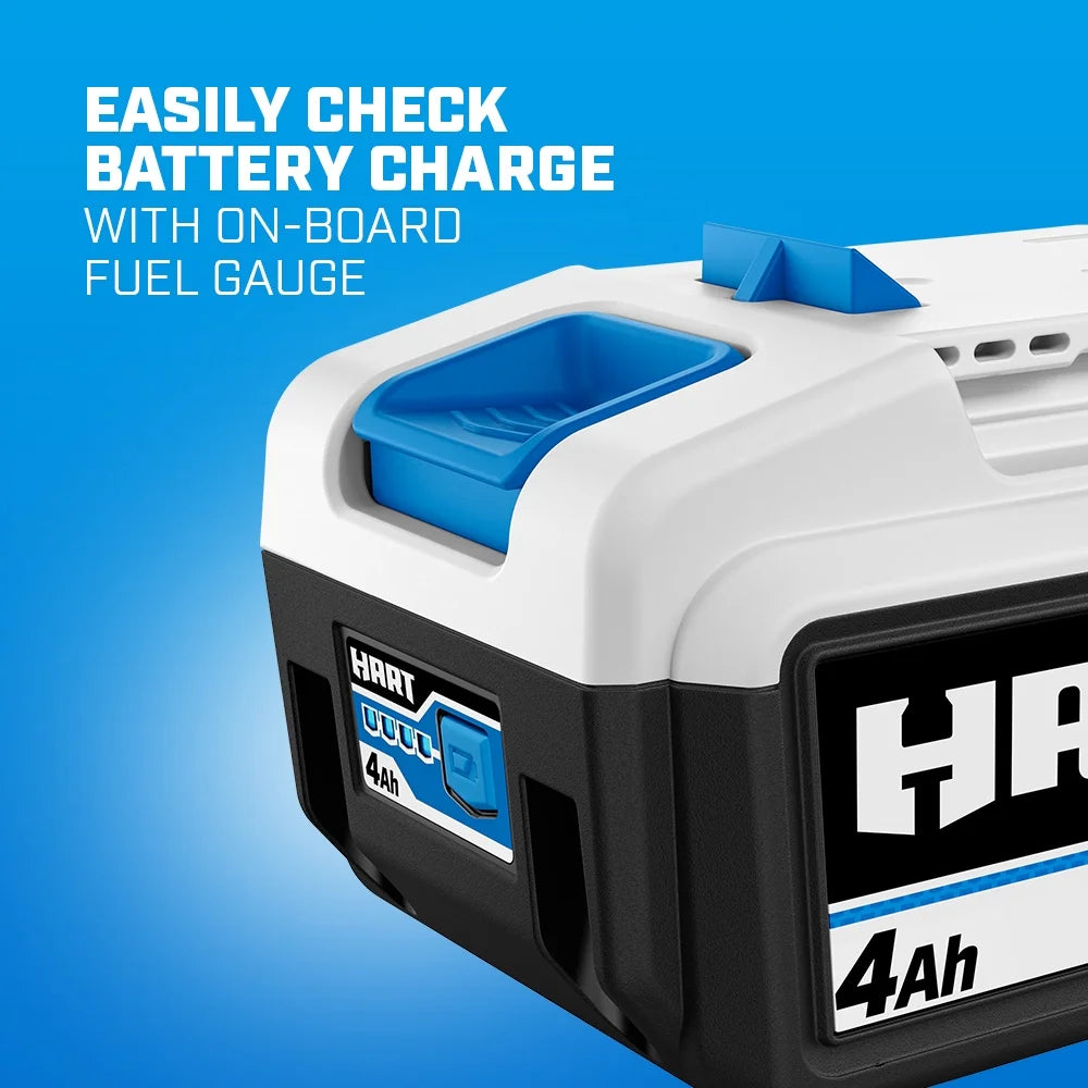 HART 20V 12" Cordless Trim Mower Kit, (1) 4.0Ah Lithium-Ion Battery