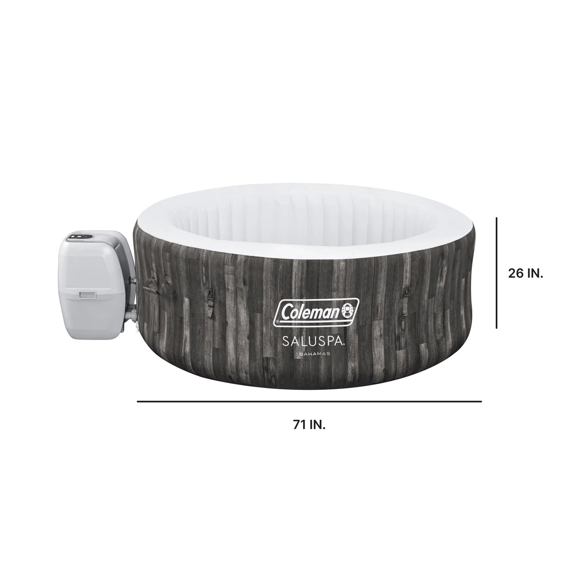 Coleman Bahamas AirJet Inflatable Outdoor Round Hot Tub 2-4 Person with Pump #P08411