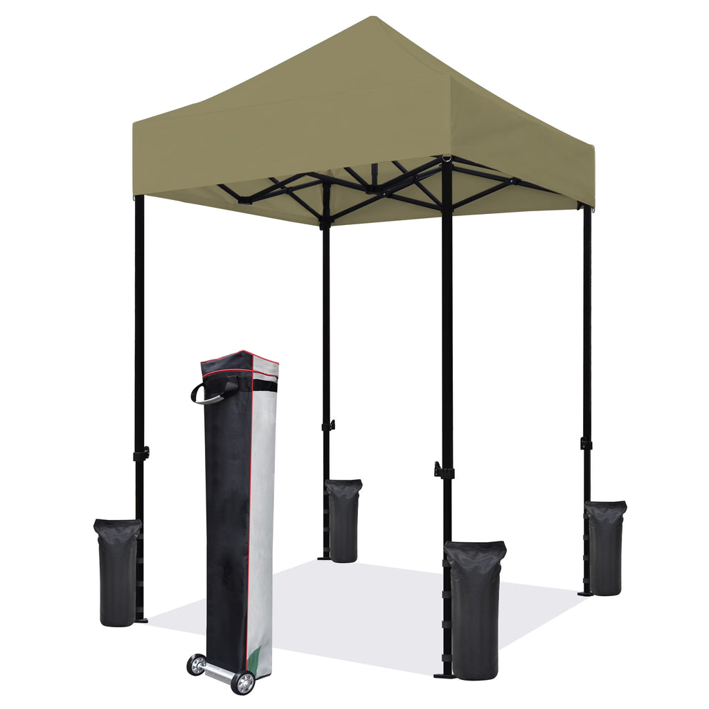 Eurmax 5x5 Pop up Canopy Outdoor Heavy Duty Tent,Ruby