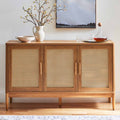 Better Homes & Gardens Springwood Caning Sideboard, Light Honey Finish