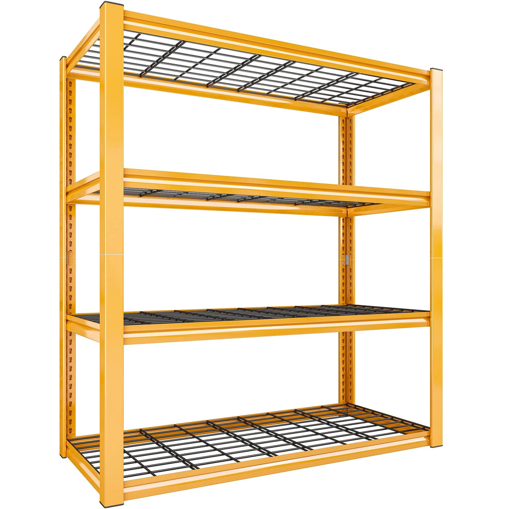 REIBII 2200LBS Garage Shelving Units Heavy Duty  Adjustable Metal Shelving 4 Tier Storage Shelves,39.4" W x 19.7" D x 59.9H