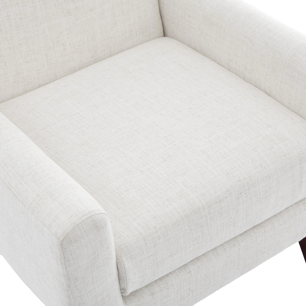 DREAMSIDEA Accent Chair Set of 2 Living Room Chair Linen Upholstered Comfortable Armchair Modern Chairs for Living Room Bedroom Indoor Furniture, Beige