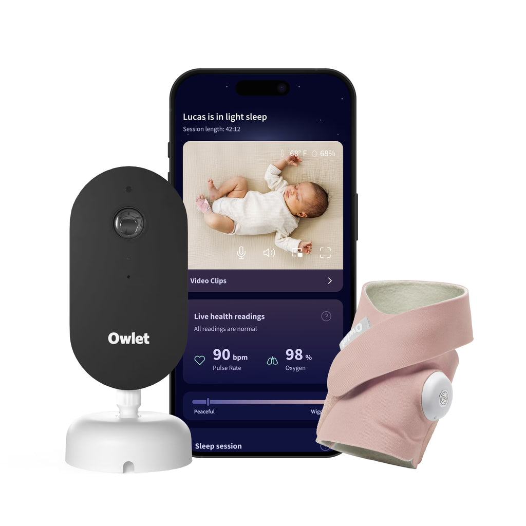 Owlet Dream Duo (3rd Gen) FDA-Cleared, All-in-One Smart Baby Monitoring with Sock & 2K HD Cam
