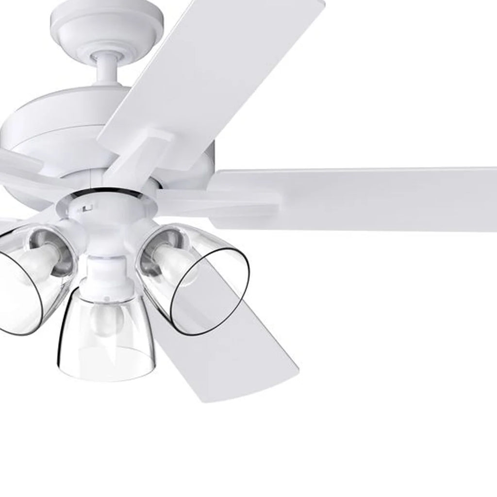 Better Homes & Gardens 52" Bronze Transitional Ceiling Fan, 5 Reversible Blades, 3 LED Bulbs Included