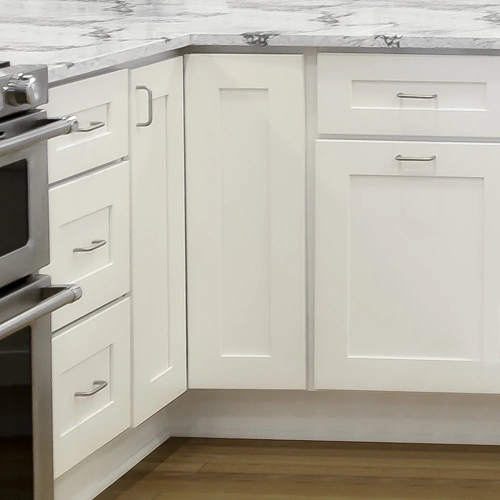 Design House 561464 Brookings Unassembled Shaker Drawer Base Kitchen Cabinet 18x34.5x24, White