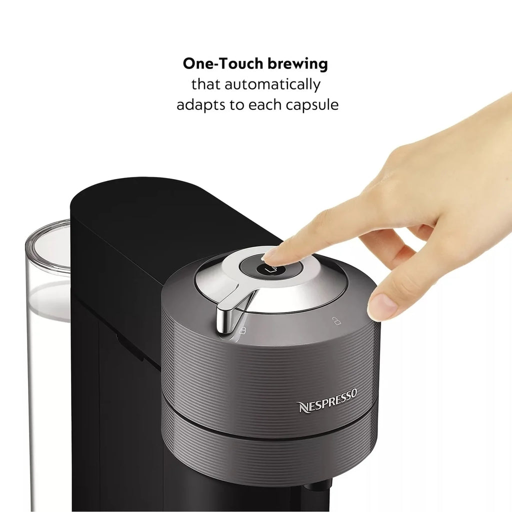 Nespresso Vertuo Next Deluxe by De Longhi, Dark Grey with Milk Frother