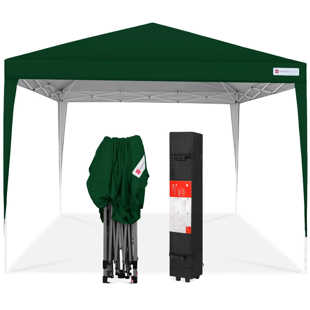 Best Choice Products 10x10ft Pop Up Canopy Outdoor Portable Adjustable Instant Gazebo Tent w/ Carrying Bag - White