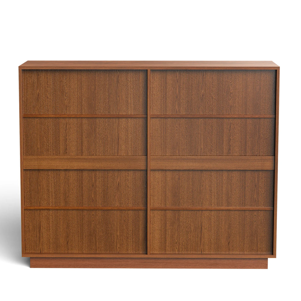 Wood Dresser, 6 Drawer Dresser for Bedroom, Modern Chest of Drawers with Deep Drawers Waterproof Living Room, Hallway, Entryway