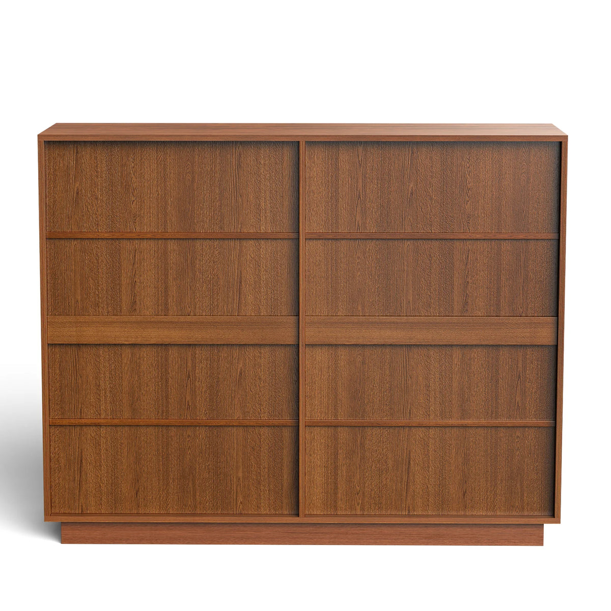 Wood Dresser, 6 Drawer Dresser for Bedroom, Modern Chest of Drawers with Deep Drawers Waterproof Living Room, Hallway, Entryway