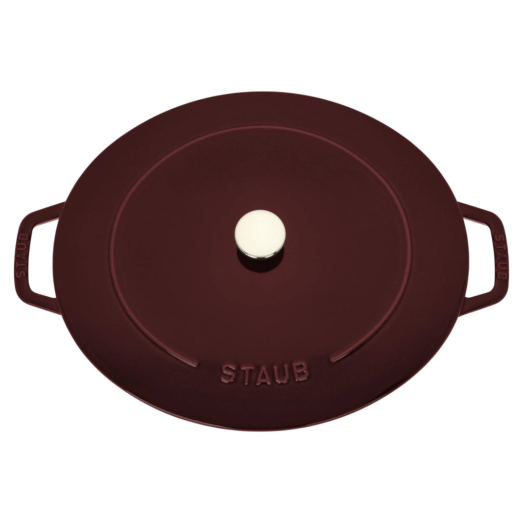 Staub Cast Iron 6.25-qt Shallow Oval Dutch Oven - Citron