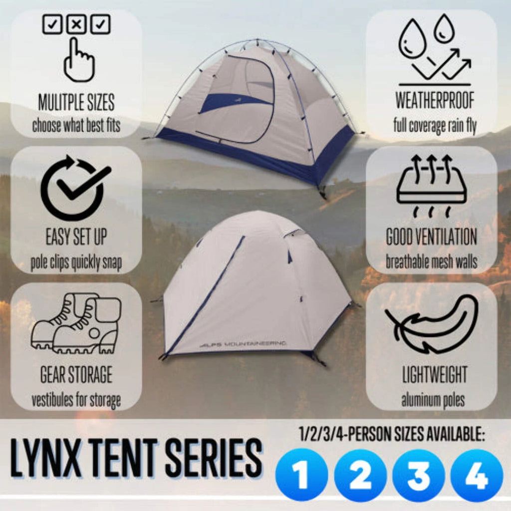 ALPS Mountaineering Lynx 1 Tent (Dark Teal/Gray, 1 PER)