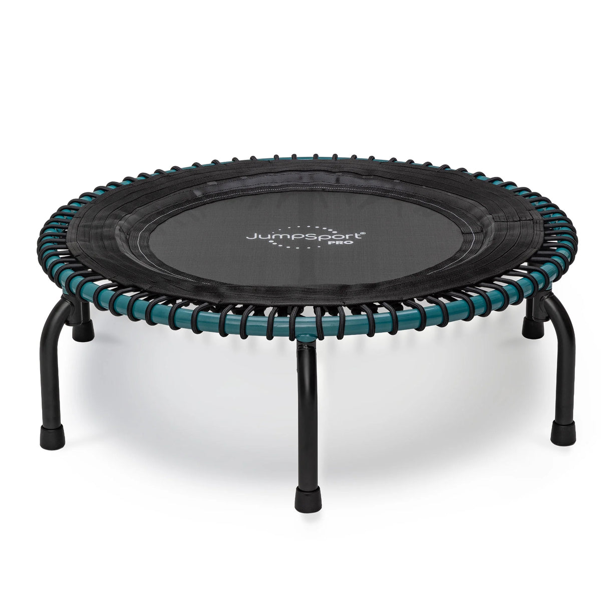 JumpSport 350 Pro Fitness 39" Cardio Workout Indoor Trampoline, Teal/Black