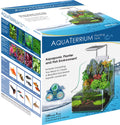 Penn-Plax Aquaterrium Tank - Hydroponic Glass Aquarium for Live Plants and Fish - 1.85 Gallons