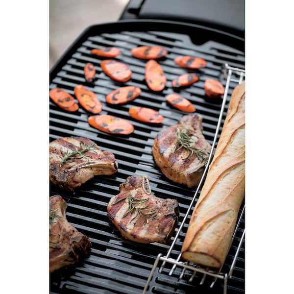Q 3200 2-Burner Propane Gas Grill in Titanium with Built-In Thermomter
