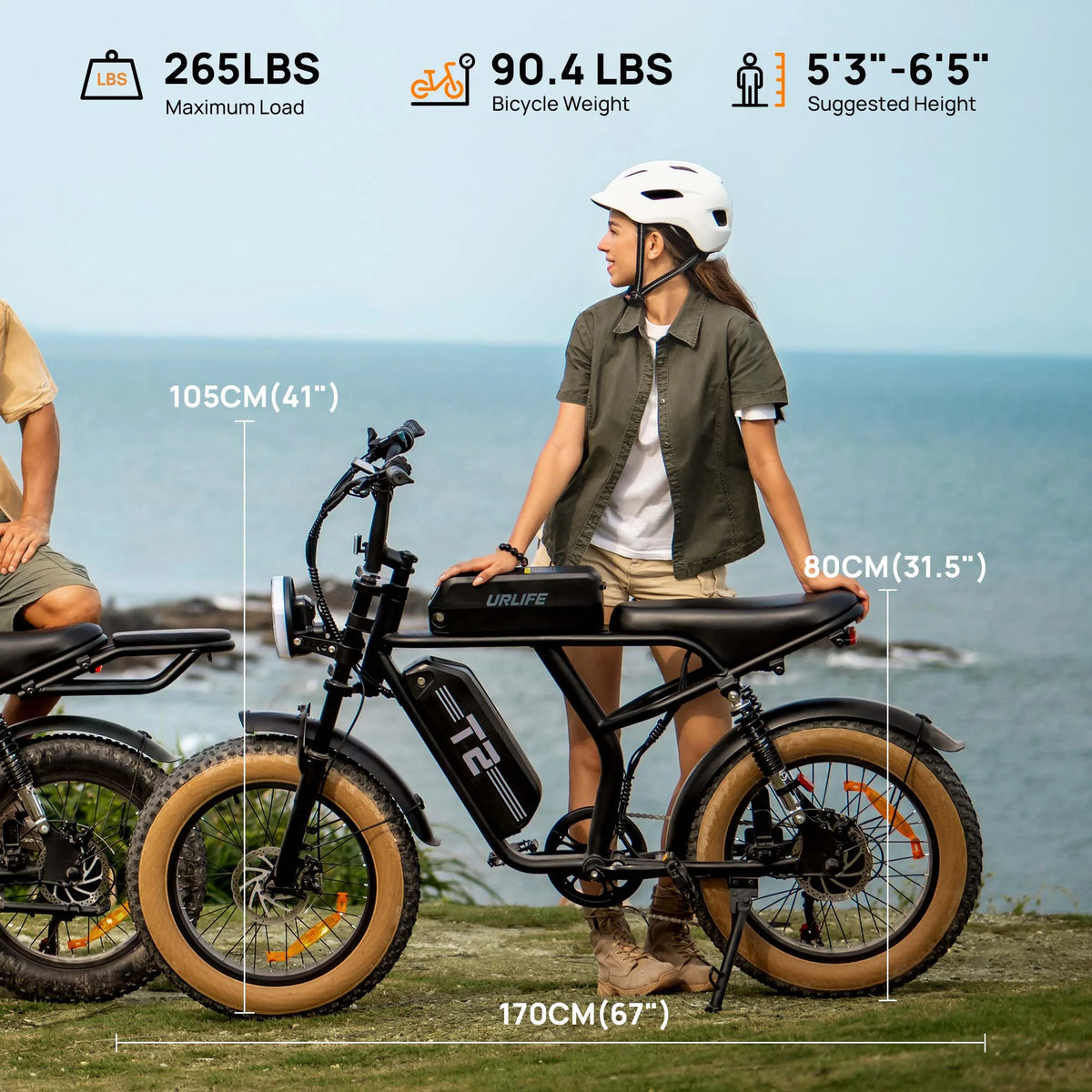URLIFE 1500W Electric Bike for Adults,20"4.0 Fat Tire Ebike,48V 15.6Ah Removable Battery,7-Speed E-Mountain Bikes,All-Terrain Off-Road Electric Bicycle,UL2849 Certified(Black)