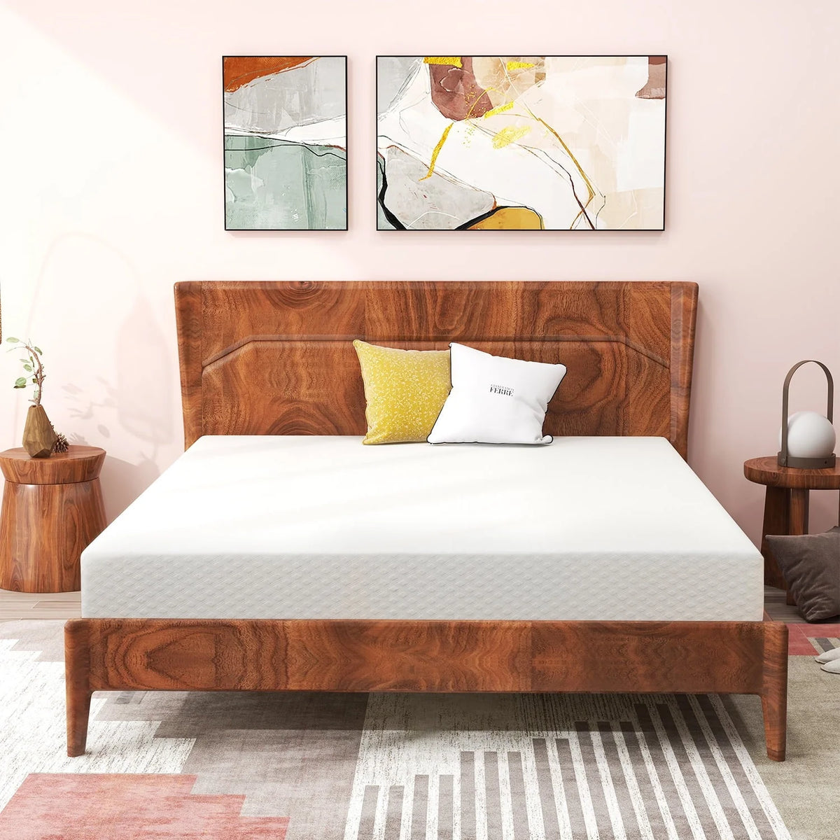 Mattress, 8" Gel Memory Foam Mattress with Removable Cover Mattress in a Box Medium Firm Mattress