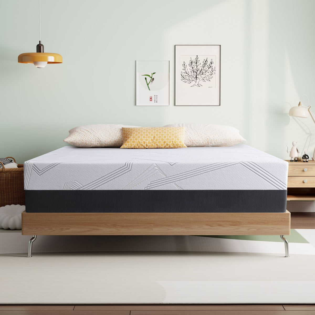 Twin Mattress, ZETDIY 8" Twin Memory Foam Mattress Made in USA