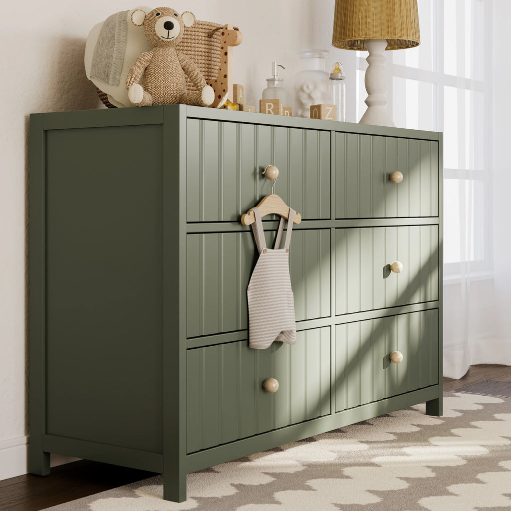 Graco Teddi 6 Drawer Nursery Double Dresser, White