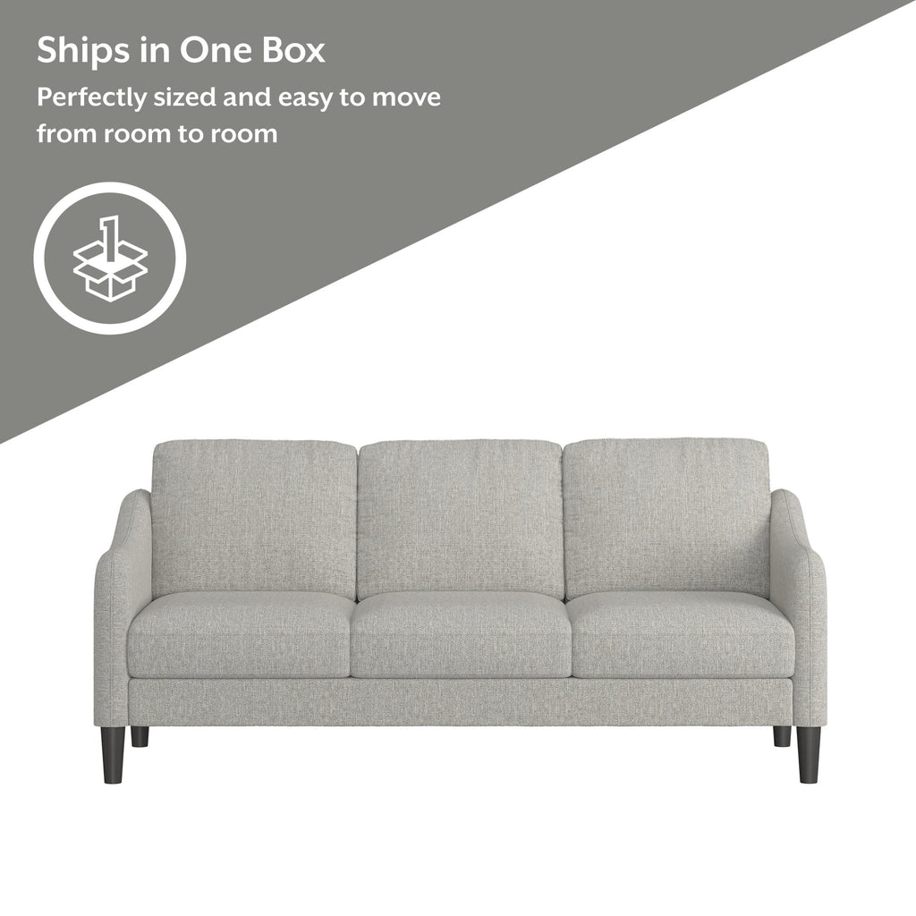 Mainstays Westley Swoop Arm Sofa, Burnt Orange