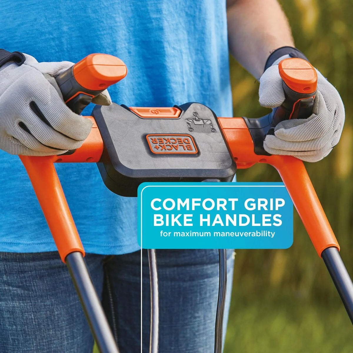 BLACK+DECKER 15 Corded Electric Push Walk-Behind Mower, Comfort Grip Handle