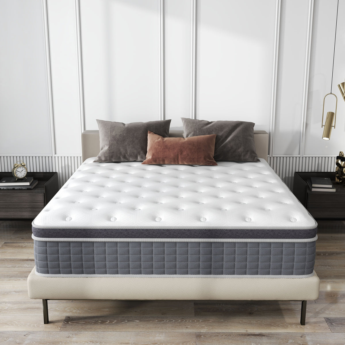 lemontalking 14 inch Hybrid Mattress in a Box Spring Gel Memory Foam,Twin Mattress