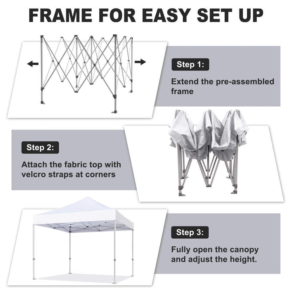 Eurmax 5x5 Pop up Canopy Outdoor Heavy Duty Tent,Ruby