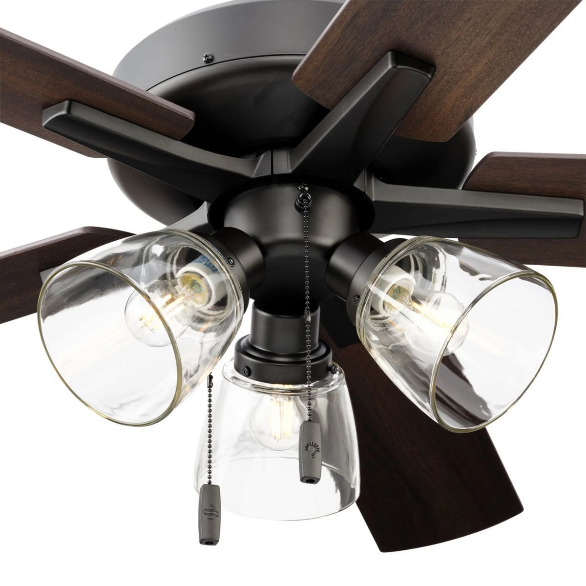 Better Homes & Gardens 52" Bronze Transitional Ceiling Fan, 5 Reversible Blades, 3 LED Bulbs Included