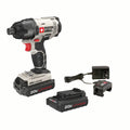 PORTER CABLE 20-Volt Max Lithium-Ion Cordless Compact Impact Driver With 2 Batteries, PCC641LB