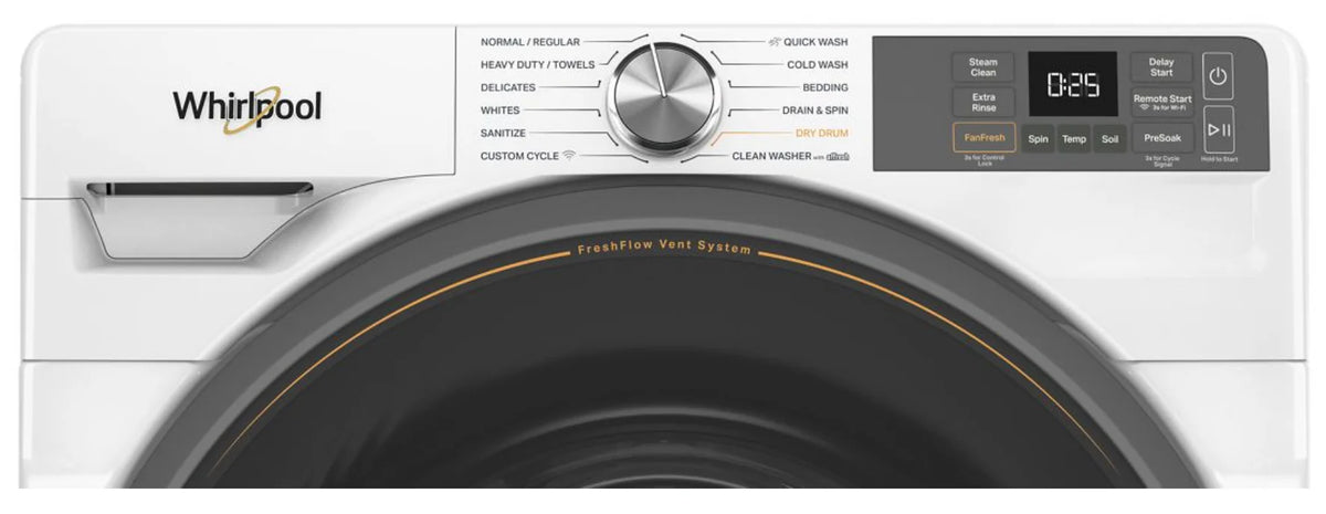 Whirlpool WFW5720RW 4.5 cu. ft. Smart Front Load Washer FreshFlow Vent System