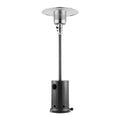 KFFKFF Outdoor Patio Heater, 50000BTU Propane Powered, Elegant Hammered Finish with Circular Table Feature, Durable Metal Burner & Portable Wheels, Ideal for Garden, Patio, Party, Backyard