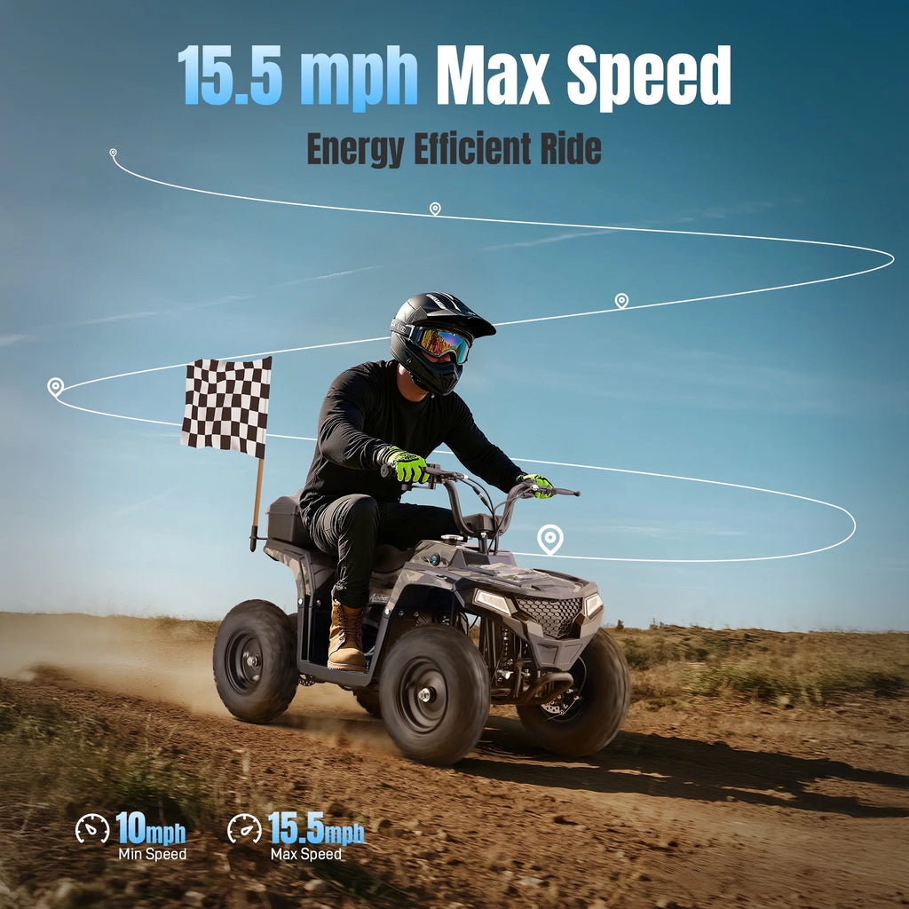 All-Terrain 25 Miles Ride on Toys,Arshin Powerful Kids Toy Vehicle,15.5 mph Variable Speeds,Parent Control,Suspension,Disc Brake,Suspension,Perfect Gift(Blue)
