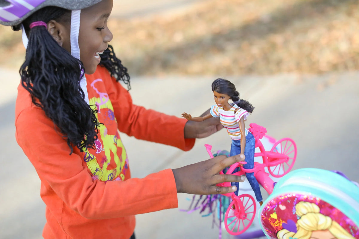 Dynacraft Barbie 18-Inch Girls BMX Bike For Age 6-9 Years