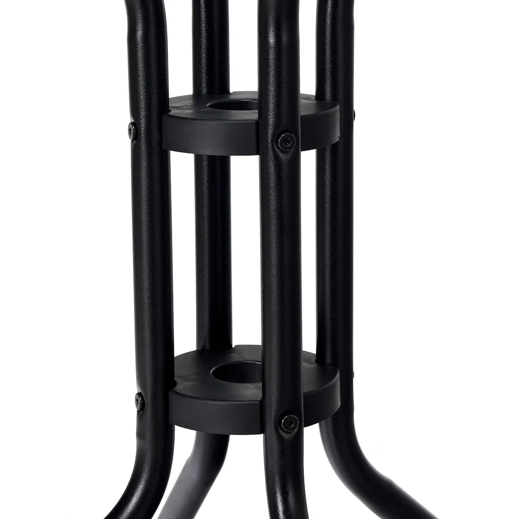 Patiojoy 32" Round Garden Bar Glass Table Patio Umbrella Deck Outdoor Furniture