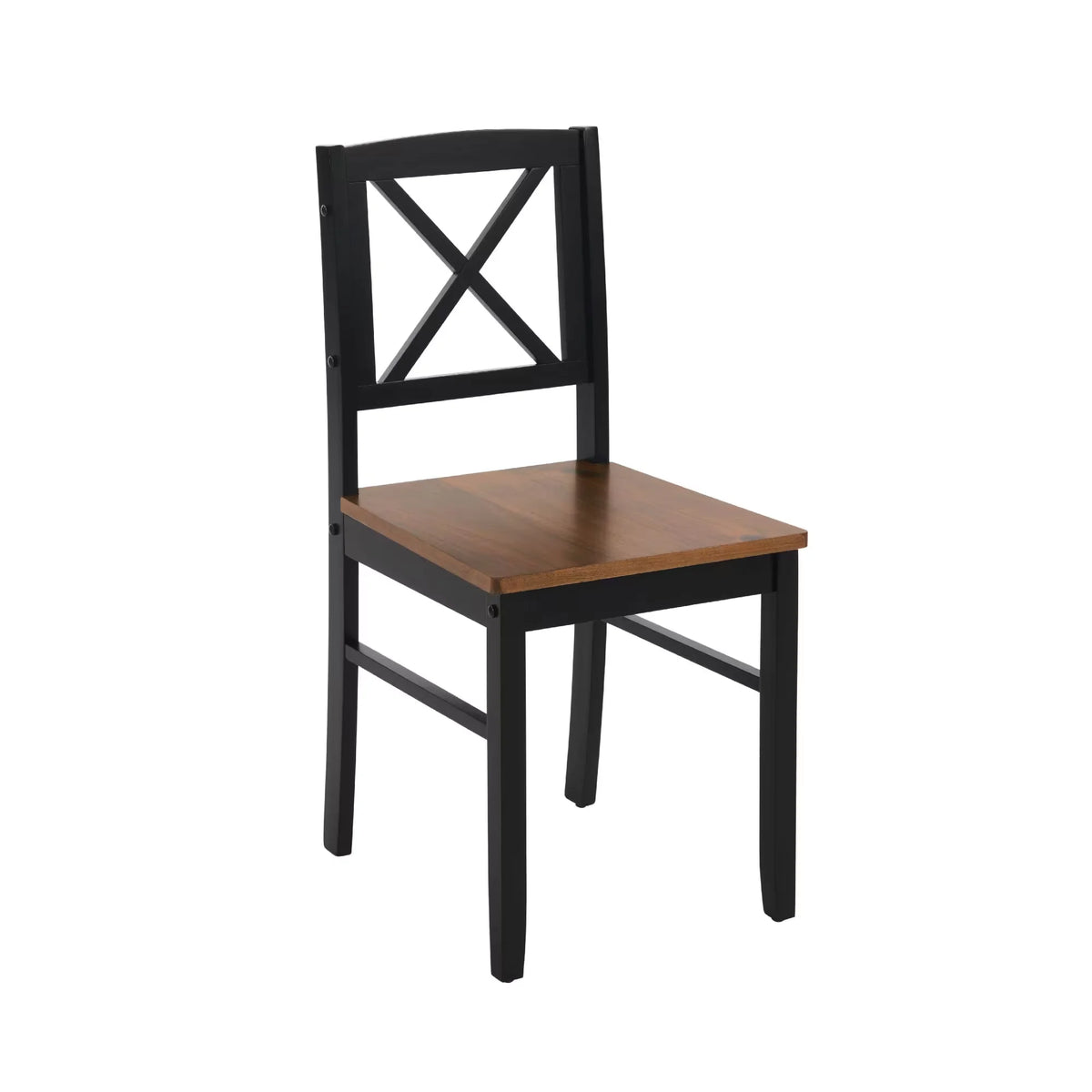 Seizeen Solid Wood Kitchen Table and Chairs, Dining Room Table Set for 4 with Gray Upholstered Chairs, Wood Grain Table Heavy-Duty Frame, Rustic Minimalist Style Breakfast Nook Set